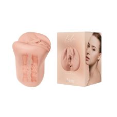 Мастурбатор реалистичный с двумя отверстиями вагина и анус бежевого цвета Alive Lola  размер L