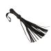 Мини флоггер из натуральной кожи черного цвета Loveshop Модель Flog1 30 хвостов