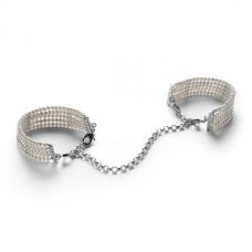 Браслеты-наручники белые из жемчуга Bijoux Indiscrets