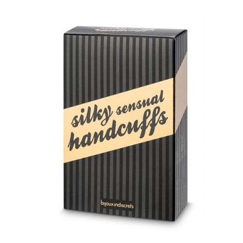 Атласные ленты-наручники для БДСМ Silky Sensual Bijoux Indiscrets черный