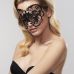 Виниловая маска на глаза на стикерах для БДСМ Bijoux Indiscrets черный