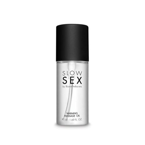 Согревающее съедобное массажное масло Slow Sex by Bijoux Indiscrets