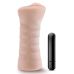 Мастурбатор вагіна з віброкулею бежева Blush Enlust Ayumi довжина 120 мм