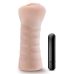 Мастурбатор-вагина с вибропулей бежевая Blush Enlust Destini длина 115 мм