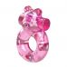 Кольцо для продления эрекции с вибрацией и стимуляцией клитора LYBAILE Vibrator & condom розовый