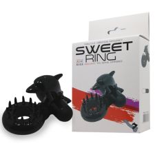Кольцо вибро эрекционное со стимуляцией клитора  SWEET RING 