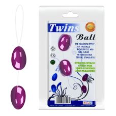 Анальні кульки рожевого кольору LYBAILE BAILE TWINS BALL