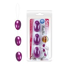 Вагинальные шарики овальной формы фиолетового цвета Lybaile Sexual balls