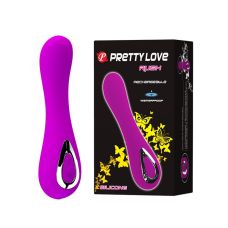 Вібратор вагінальний із стимуляцією точки Джі фіолетового кольору Pretty Love RUSH