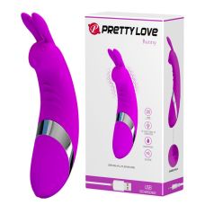 Клиторальный стимулятор фиолетового цвета PRETTY LOVE Bunny