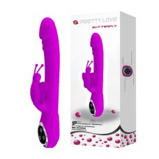 Перезаряджається ХАЙ - тек вібратор зі стимуляцією клітора PRETTY LOVE BUTTERFLY