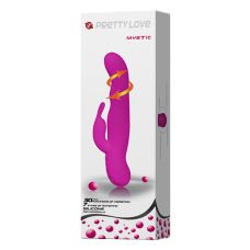 Вибратор со стимуляцией клитора и ротацией головки PRETTY LOVE MISTIC 37 режимов НАСЛАЖДЕНИЯ