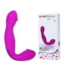 Безременной силиконовый вибрострапон «ANGELO PURPLE»  BI-014227