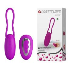 Виброяйцо с пультом ДУ фиолетовое PrettyLove - DAVE 12 Functions