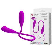 Подвійний гнучкий вібратор рожевого кольору Lybaile Preetty love Snaky vibe