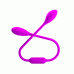 Двухсторонний вибратор для пар фиолетовый LYBAILE PRETTY LOVE Dream Lover's Whip