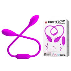 Двосторонній вібратор для пар фіолетовий LYBAILE PRETTY LOVE Dream Lover's Whip