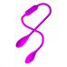 Двухсторонний вибратор для пар фиолетовый LYBAILE PRETTY LOVE Dream Lover's Whip