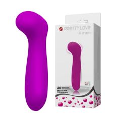 Силіконовий вібратор для стимуляції точки G фіолетовий Pretty Love-Hiram