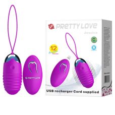 Виброяйцо с дистанционным управлением розовое Lybaile Jessica 