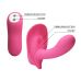 Вібробабочка з стимулятором клітора і точки джі на пульті ДУ PRETTY LOVE Powerful Shell Stimulator