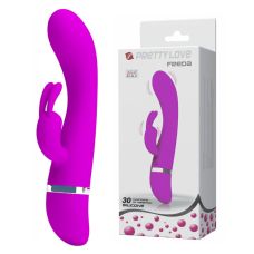 Вібратор Зайчик зі стимуляцією клітора Pretty Love FREDA 