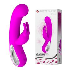 Вібратор Зайчик зі стимуляцією клітора силіконовий Pretty Love WEBB