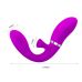 Двухсторонний вибростимулятор точки G с вакуумной стимуляцией фиолетового цвета PRETTY LOVE MAGIC FINGER