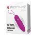 Силіконове віброяйце для стимуляції клітора і вагіни фіолетове Pretty Love Edwina