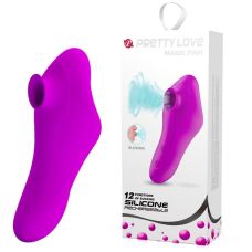 Вакуумный бесконтактный стимулятор клитора розовый Magic Fish Pretty Love