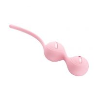 Силиконовые вагинальные шарики на сцепке PrettyLove Kegel Tighten Up I розовые