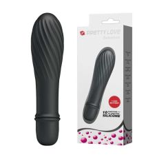 Вагінальний вібратор силіконовий чорний Pretty Love Solomon 