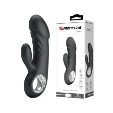 Вібратор водонепроникний для точки G зі стимуляцією клітора чорний PRETTY LOVE Carina