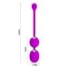 Вагинальные вибро-шарики с пултом ДУ Willy BI-014548W