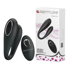 Вібратор для пар із пультом чорний LYBAILE PRETTY LOVE Algernon