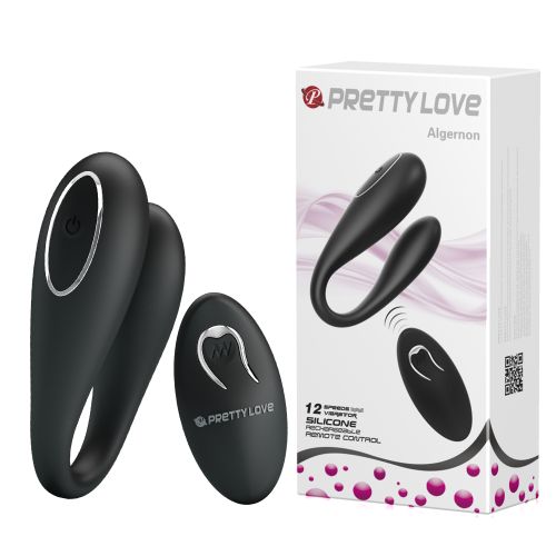 Вібратор для пар із пультом чорний LYBAILE PRETTY LOVE Algernon