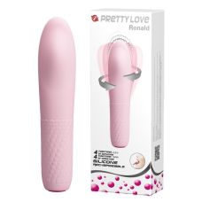 Силіконовий вібромасажер з функцією ротації рожевий PRETTY LOVE-RONALD