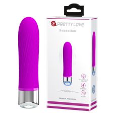 Вібромасажер для стимуляції клітора фіолетовий Pretty Love Sebastian