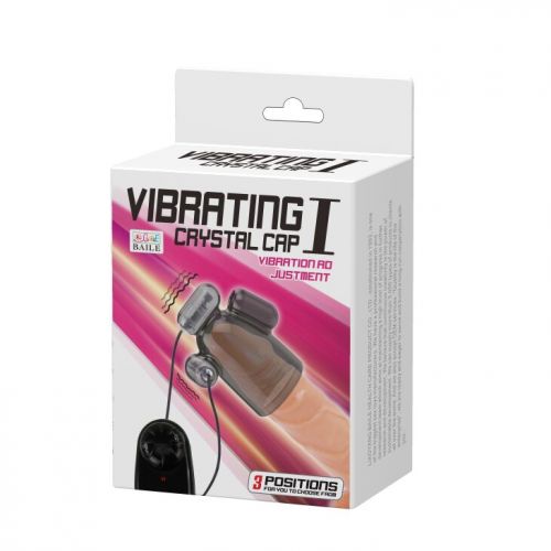 Насадка на головку пениса с вибрацией Vibrating Crystal Cap 1