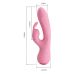 Вибратор с отростком для клитора нежно розового цвета LYBAILE Pretty Love Broderick