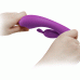 Вибратор c загнутой головкой и клиторальным отростком LYBAILE PRETTY LOVE фиолетовый