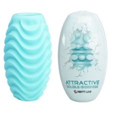 Мастурбатор яєчко для чоловіків бірюзове Pretty Love Attractive Double-Sided EGG
