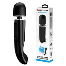 Вибромассажер пульсатор универсальный в форме микрофона черного цвета Pretty Love SUPER POWER