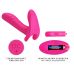 Вібратор вагінальний з стимулятором клітора на пульті ДУ рожевий Pretty Love Remote Control Massager