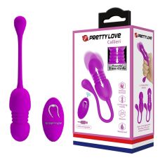 Виброяйцо с дистанционным управлением и возвратно-поступательным движением Pretty Love - Callieri, BI-014892W