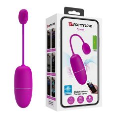 Віброяйце кероване смартфоном рожевого кольору Pretty Love NYMPH