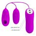 Вакуумный стимулятор с виброяйцом фиолетового цвета PRETTY LOVE SUCTION & VIBRO BULLETS