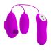 Вакуумный стимулятор с виброяйцом фиолетового цвета PRETTY LOVE SUCTION & VIBRO BULLETS