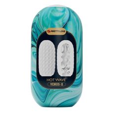 Мастурбатор яйцо с точечно ребристым рельефом белого цвета Pretty Love Hot Wave VENUS X