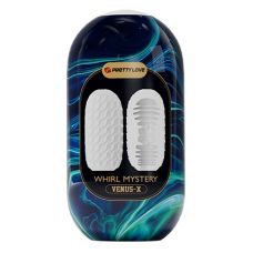 Мастурбатор яйцо с ребристым рельефом белого цвета Pretty Love Whirl mystery VENUS X